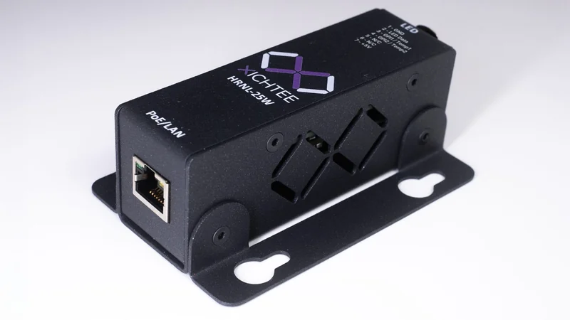 Current HRNL-25W PoE/LAN end with RJ45 connector and corrected seven-pin legend